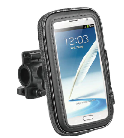 Suport husa telefon pentru bicicleta rezistent socuri touchscreen negru L